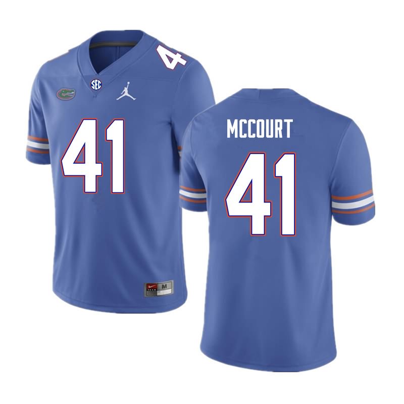 NCAA Florida Gators Alex McCourt Men's #41 Nike Royal Stitched Authentic College Football Jersey MOZ3864TP